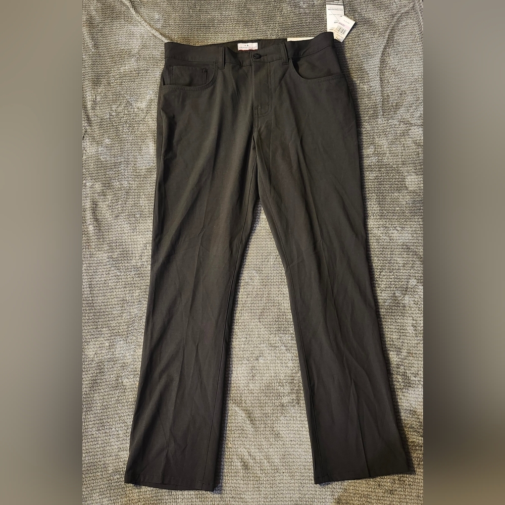 Grand Slam Golf Pants, Heather Gray, Mens Sz 32x30, 4 Way Stretch, UPF 50, NWT,